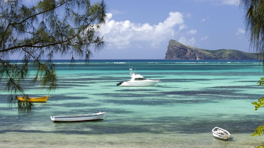 Boats on Mauritius