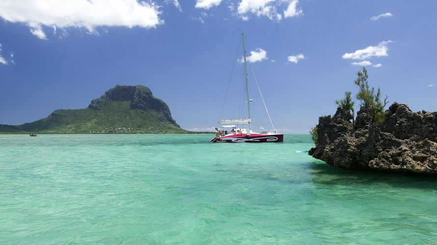 D'immenses rochers qui ressemblent à des coraux géants sur l'île Maurice