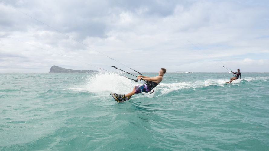 Le kitesurf à l'île Maurice est un vrai plaisir, et les conditions ici sont idéales