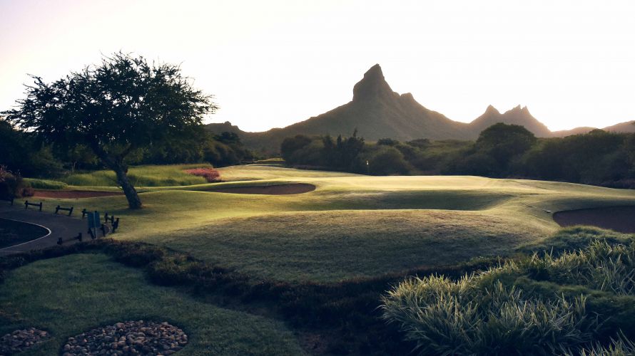 Golf à Tamarina tôt le matin est une expérience à couper le souffle