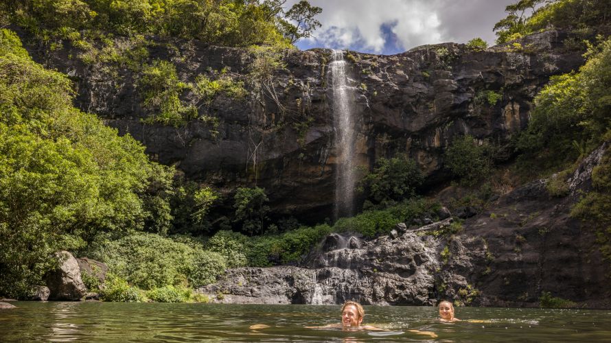 Waterfall Tamarind Falls, Mauritius